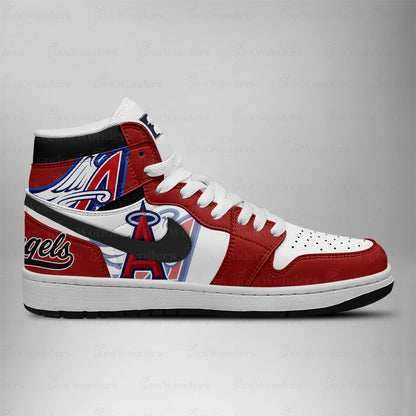 LIMITED EDITION - NEW CUSTOMIZED MLB27 LAA LOS ANGELES ANGELS AIR JORDAN SNEAKERS