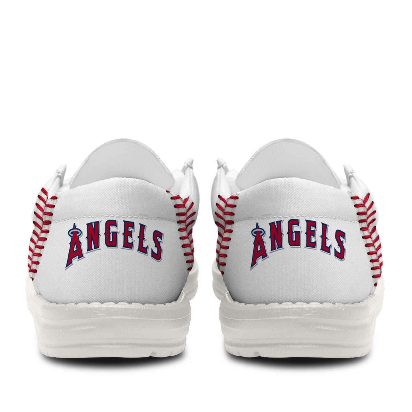 LIMITED EDITION - NEW CUSTOMIZED MLB27 LAA LOS ANGELES ANGELS LOAFER SHOES
