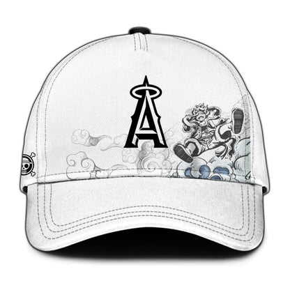 LIMITED EDITION - NEW CUSTOMIZED MLB27 LAA LOS ANGELES ANGELS x ONE PIECE BASEBALL JERSEY & CAP