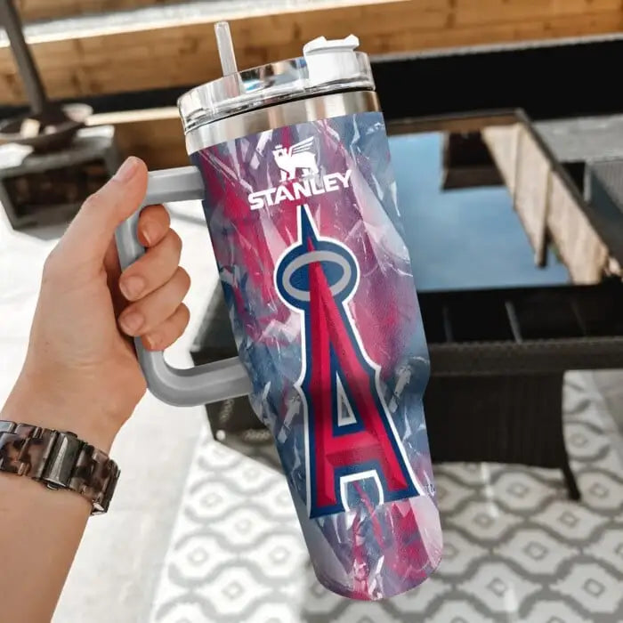 [FLASH SALE] NEW CUSTOMIZED MLB27 LAA LOS ANGELES ANGELS 40OZ TUMBLER
