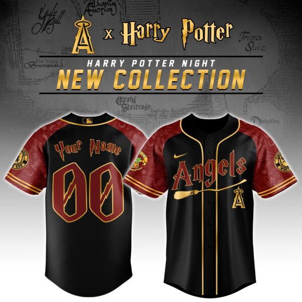 LIMITED EDITION - NEW CUSTOMIZED MLB27 LAA LOS ANGELES ANGELS x HARRY POTTER BASEBALL JERSEY
