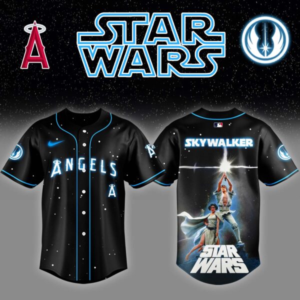 LIMITED EDITION - NEW CUSTOMIZED MLB27 LA ANGELS x STAR WARS BASEBALL JERSEY