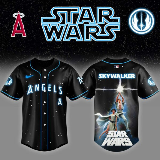 LIMITED EDITION - NEW CUSTOMIZED MLB27 LA ANGELS x STAR WARS BASEBALL JERSEY