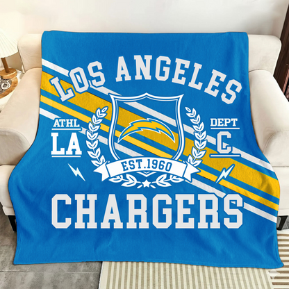 LIMITED EDITION - NEW CUSTOMIZED NFL09 LAC LOS ANGELES CHARGERS NORMAL & FLEECE BLANKET