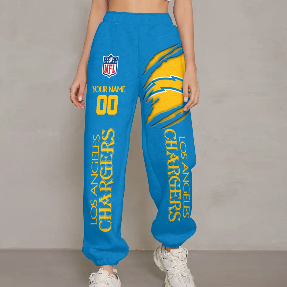 LIMITED EDITION - NEW PREMIUM NFL09 LAC  LOS ANGELES CHARGERS UNISEX LONG PANTS