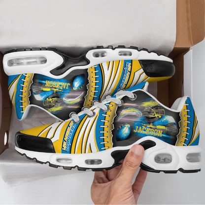 LIMITED EDITION - NEW CUSTOMIZED NFL09 LAC LOS ANGELES CHARGERS UNISEX AIR MAX PLUS SNEAKERS