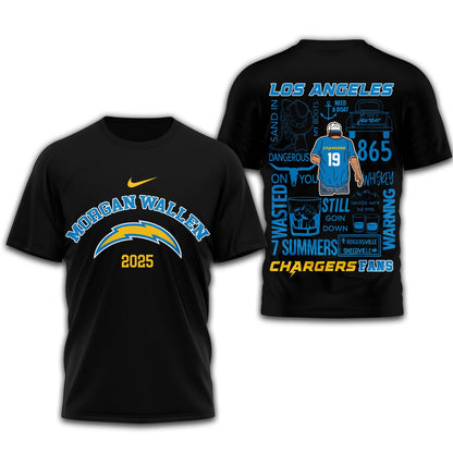LIMITED EDITION - NEW CUSTOMIZED NFL09 LAC LOS ANGELES CHARGERS T-SHIRT | MULTIPLE COLORS AVAILABLE