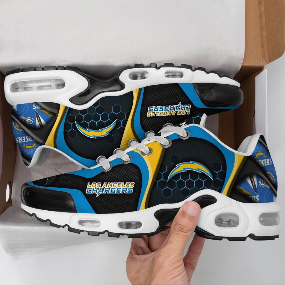 LIMITED EDITION - NEW CUSTOMIZED NFL09 LAC LOS ANGELES CHARGERS UNISEX AIR MAX PLUS SNEAKERS