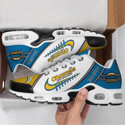 LIMITED EDITION - NEW CUSTOMIZED NFL09 LAC LOS ANGELES CHARGERS UNISEX AIR MAX PLUS SNEAKERS