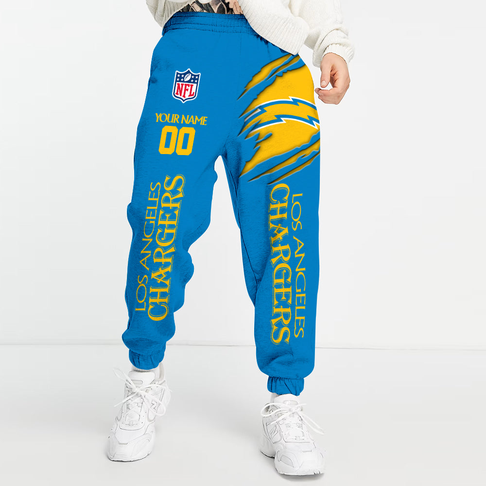 LIMITED EDITION - NEW PREMIUM NFL09 LAC  LOS ANGELES CHARGERS UNISEX LONG PANTS