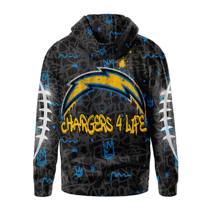 LIMITED EDITION - NEW CUSTOMIZED NFL09 LAC LOS ANGELES CHARGERS UNISEX T-SHIRT, POLO, HOODIE & JACKETS