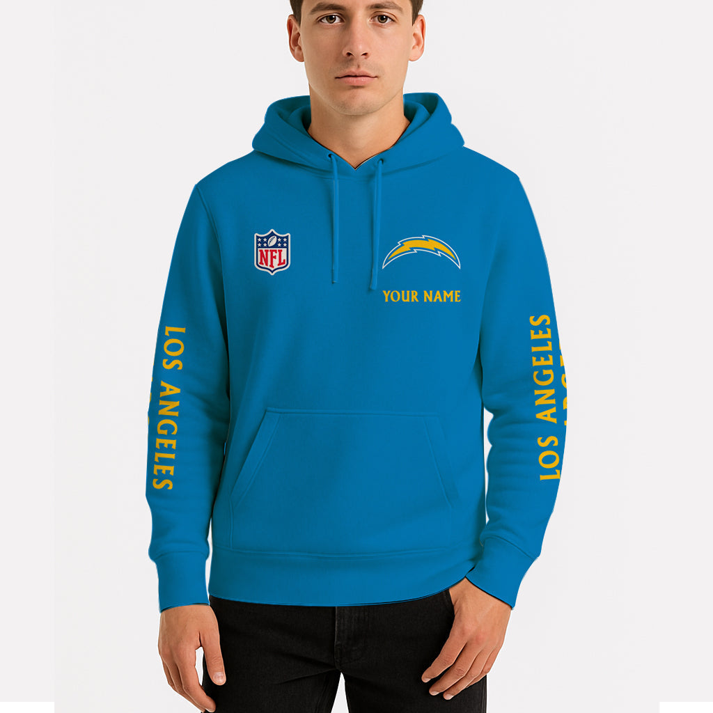 LIMITED EDITION - NEW CUSTOMIZED NFL09 LAC LOS ANGELES CHARGERS UNISEX HOODIE