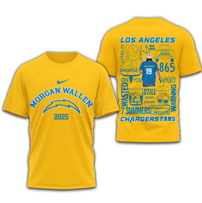 LIMITED EDITION - NEW CUSTOMIZED NFL09 LAC LOS ANGELES CHARGERS T-SHIRT | MULTIPLE COLORS AVAILABLE