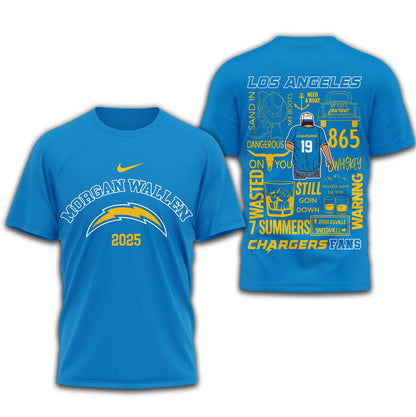 LIMITED EDITION - NEW CUSTOMIZED NFL09 LAC LOS ANGELES CHARGERS T-SHIRT | MULTIPLE COLORS AVAILABLE