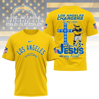 LIMITED EDITION - NEW CUSTOMIZED NFL09 LAC LOS ANGELES CHARGERS T-SHIRT | MULTIPLE COLORS AVAILABLE