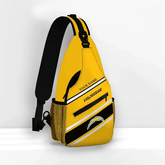 LIMITED EDITION - NEW CUSTOMIZED NFL09 LAC LOS ANGELES CHARGERS SLING BAG