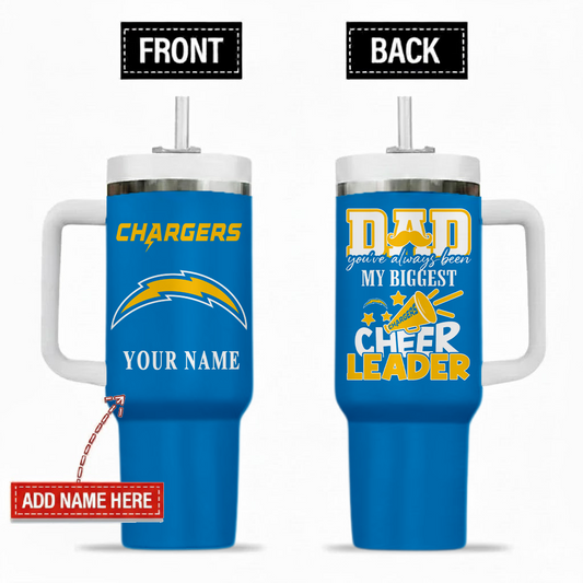 LIMITED EDITION - NEW CUSTOMIZED 09 LAC LOS ANGELES CHARGERS 40oz TUMBLER