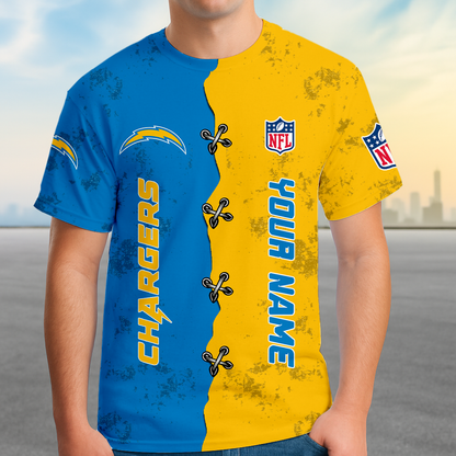 LIMITED EDITION - NEW CUSTOMIZED NFL09 LAC LOS ANGELES CHARGERS UNISEX T-SHIRT, POLO, HOODIE & JACKETS