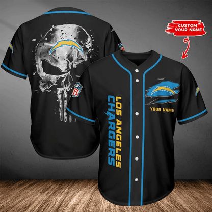 LIMITED EDITION - NEW CUSTOMIZED NFL09 LAC LOS ANGELES CHARGERS BASEBALL JERSEY