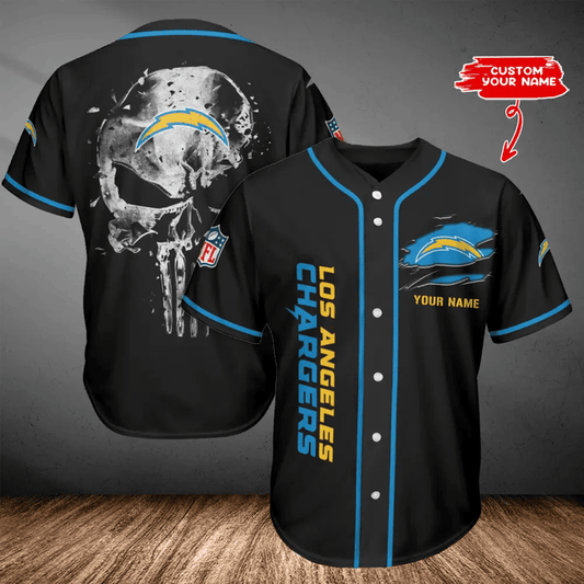 LIMITED EDITION - NEW CUSTOMIZED NFL09 LAC LOS ANGELES CHARGERS BASEBALL JERSEY