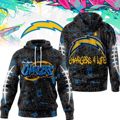 LIMITED EDITION - NEW CUSTOMIZED NFL09 LAC LOS ANGELES CHARGERS UNISEX T-SHIRT, POLO, HOODIE & JACKETS