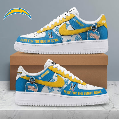 LIMITED EDITION - NEW CUSTOMIZED NFL09 LAC LOS ANGELES CHARGERS SUPER BOWL HALFTIME SHOW AF1 SHOES