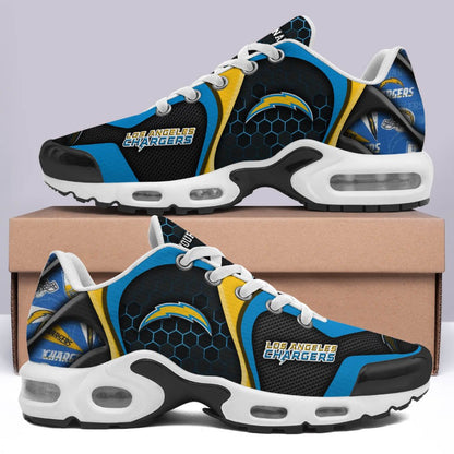 LIMITED EDITION - NEW CUSTOMIZED NFL09 LAC LOS ANGELES CHARGERS UNISEX AIR MAX PLUS SNEAKERS