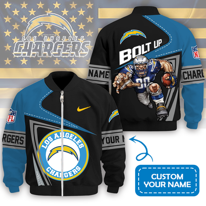 LIMITED EDITION - NEW CUSTOMIZED NFL09 LAC LOS ANGELES CHARGERS UNISEX T-SHIRT, POLO, HOODIE & JACKETS