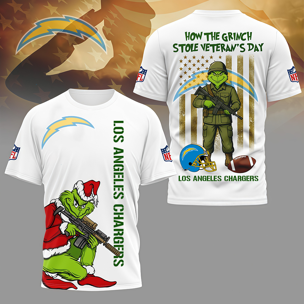 LIMITED EDITION - NEW CUSTOMIZED NFL09 LAC LOS ANGELES CHARGERS 3D SHIRT
