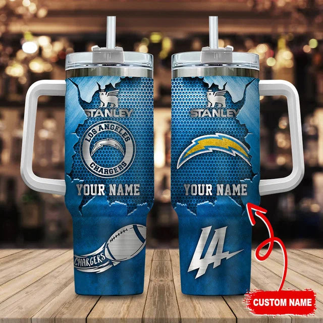 LIMITED EDITION - NEW CUSTOMIZED NFL09 LAC LOS ANGELES CHARGERS TUMBLER CUP