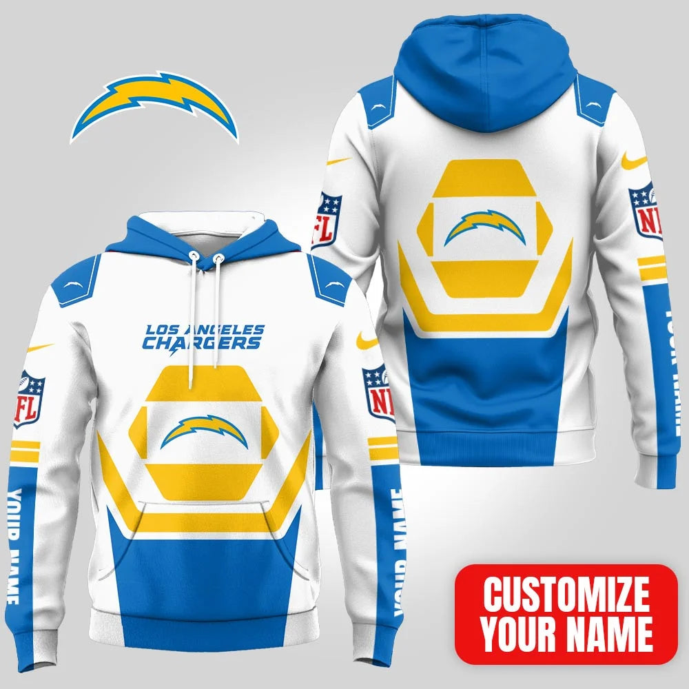 LIMITED EDITION - NEW CUSTOMIZED NFL09 LAC LOS ANGELES CHARGERS UNISEX T-SHIRT, POLO, HOODIE & JACKETS