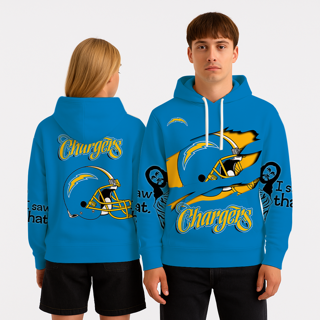 LIMITED EDITION - NEW CUSTOMIZED NFL09 LAC LOS ANGELES CHARGERS UNISEX T-SHIRT, POLO, HOODIE & JACKETS
