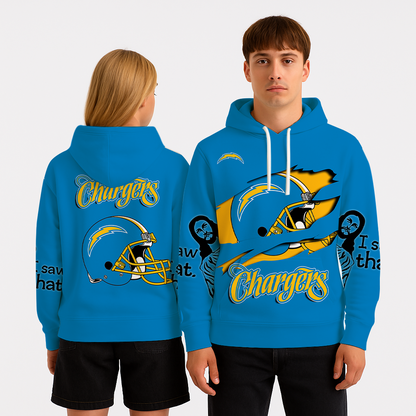 LIMITED EDITION - NEW CUSTOMIZED NFL09 LAC LOS ANGELES CHARGERS UNISEX T-SHIRT, POLO, HOODIE & JACKETS