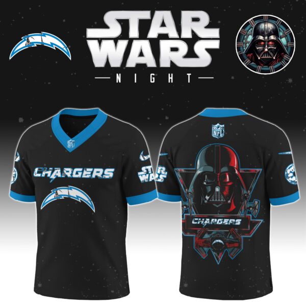 LIMITED EDITION - NEW CUSTOMIZED NFL09 LAC LOS ANGELES CHARGERS V-NECK BASKETBALL JERSEY