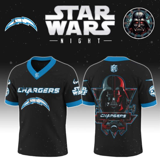 LIMITED EDITION - NEW CUSTOMIZED NFL09 LAC LOS ANGELES CHARGERS V-NECK BASKETBALL JERSEY
