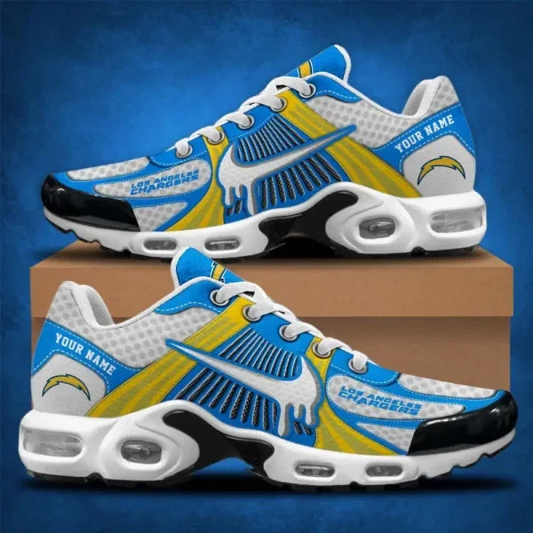 LIMITED EDITION - NEW CUSTOMIZED NFL09 LAC LOS ANGELES CHARGERS UNISEX AIR MAX PLUS SNEAKERS