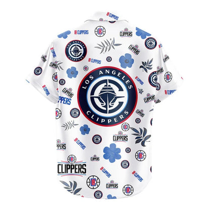 LIMITED EDITION - NEW CUSTOMIZED NBA10 LCL LOS ANGELES CLIPPERS UNISEX HAWAIIAN SHIRT & SHORTS SET