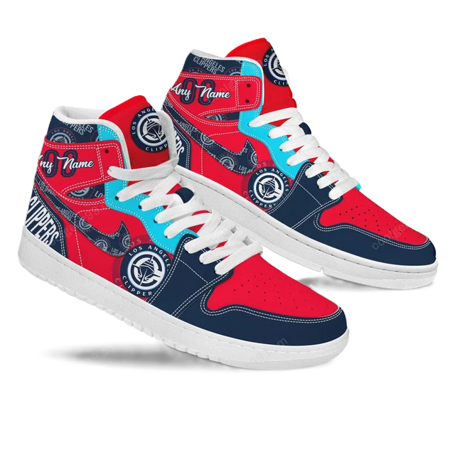 [HOT DEAL] NEW CUSTOMIZED NBA10 LCL LOS ANGELES CLIPPERS AIR JORDAN SNEAKERS