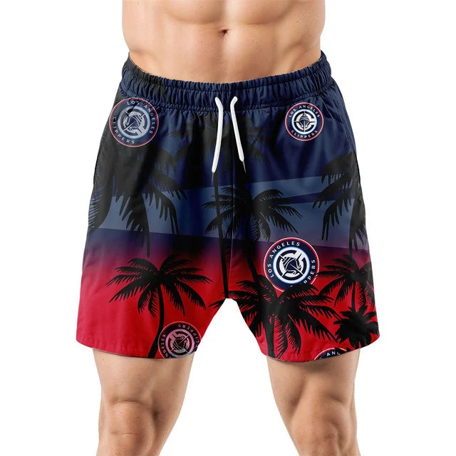 LIMITED EDITION - NEW CUSTOMIZED NBA10 LCL LOS ANGELES CLIPPERS UNISEX HAWAIIAN SHIRT & SHORTS SET