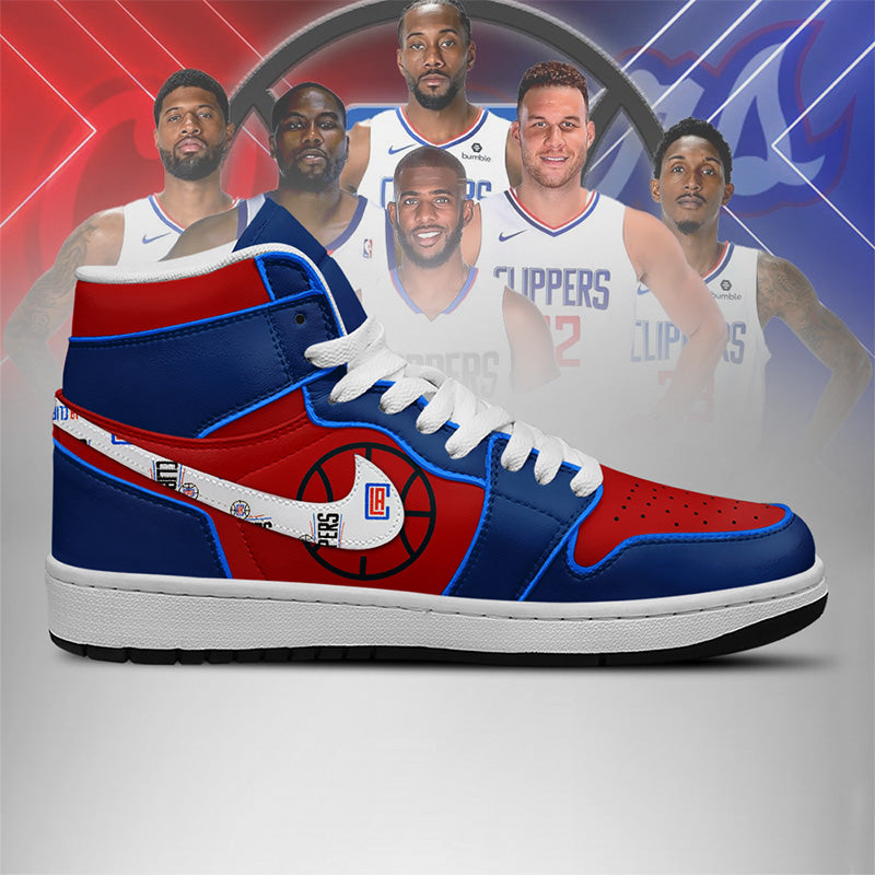 [HOT DEAL] NEW CUSTOMIZED NBA10 LCL LOS ANGELES CLIPPERS AIR JORDAN SNEAKERS