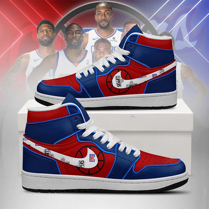 [HOT DEAL] NEW CUSTOMIZED NBA10 LCL LOS ANGELES CLIPPERS AIR JORDAN SNEAKERS