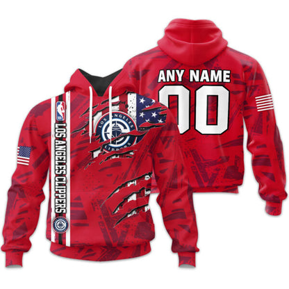 LIMITED EDITION - NEW CUSTOMIZED NBA10 LCL LOS ANGELES CLIPPERS UNISEX T-SHIRT, POLO, HOODIE & JACKETS