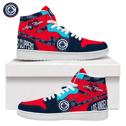 [HOT DEAL] NEW CUSTOMIZED NBA10 LCL LOS ANGELES CLIPPERS AIR JORDAN SNEAKERS