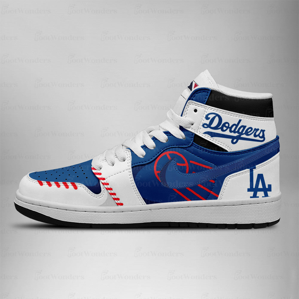 LIMITED EDITION - NEW CUSTOMIZED MLB02 LAD LOS ANGELES DODGERS  AIR JORDAN SNEAKERS