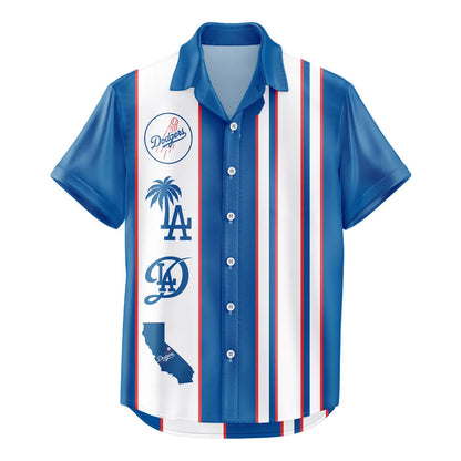 LIMITED EDITION - NEW CUSTOMIZED MLB02 LAD LOS ANGELES DODGERS UNISEX HAWAIIAN SHIRT