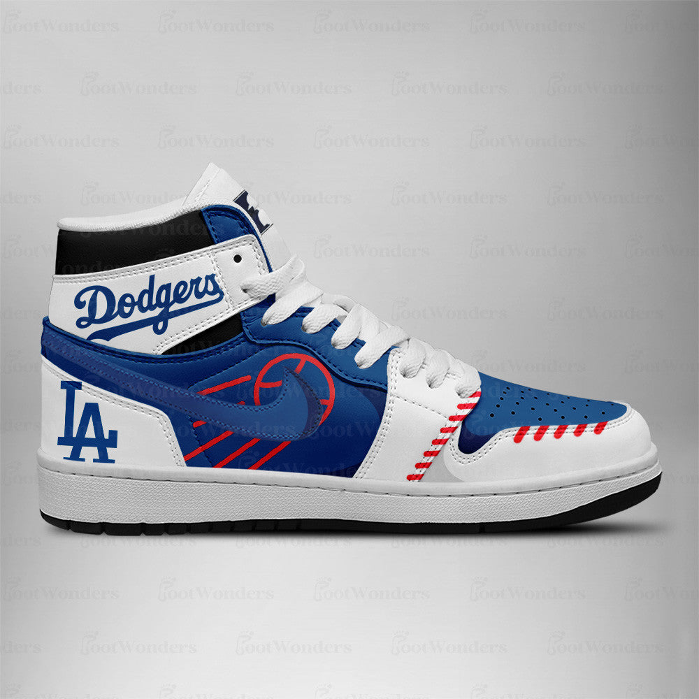 LIMITED EDITION - NEW CUSTOMIZED MLB02 LAD LOS ANGELES DODGERS  AIR JORDAN SNEAKERS