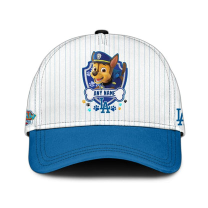 LIMITED EDITION - NEW CUSTOMIZED MLB02 LAD LOS ANGELES DODGERS x PAW PATROL BASEBALL JERSEY & CAP