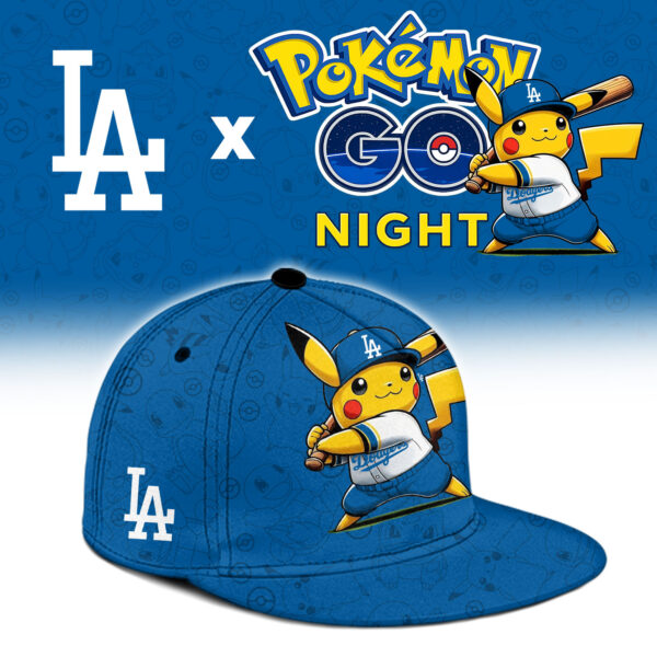 LIMITED EDITION - NEW CUSTOMIZED MLB02 LAD LOS ANGELES DODGERS x POKEMON BASEBALL JERSEY & CAP