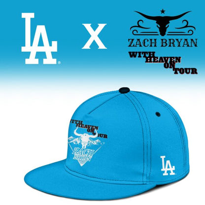 LIMITED EDITION - NEW CUSTOMIZED MLB02 LAD LOS ANGELES DODGERS x ZACH BRYAN BASEBALL JERSEY & CAP