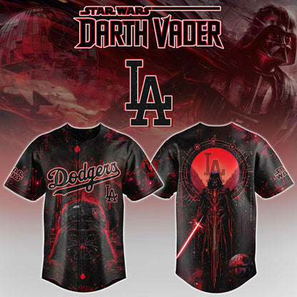 LIMITED EDITION - NEW CUSTOMIZED MLB02 LAD LOS ANGELES DODGERS x STAR WARS BASEBALL JERSEY